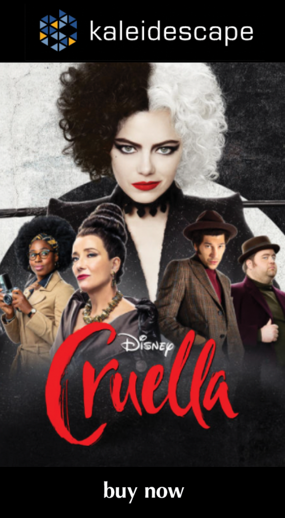 Olive Denim Jacket worn by Estella / Cruella (Emma Stone) as seen on the  set of Cruella movie