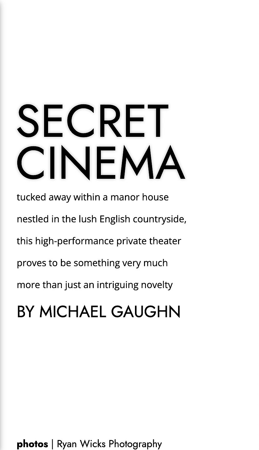 Secret cinema cineluxe